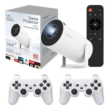 Proyector Mini Tecnopro Proyector 2.4G Wireless Game Projector 4k blanco ORGINAL