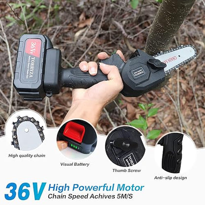 Motosierra Eléctrica Recargable Portátil 36V Mini ALTA CALIDAD ORGINAL DE LA MARCA