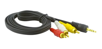 Cable Rca 3x1 Plug Dorado ALTA CALIDAD ORGINAL DE LA MARCA