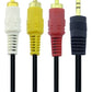 Cable Rca 3x1 Plug Dorado ALTA CALIDAD ORGINAL DE LA MARCA