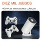 Proyector Mini Tecnopro Proyector 2.4G Wireless Game Projector 4k blanco ORGINAL