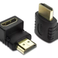 Adaptador 90° HD Macho a Hembra