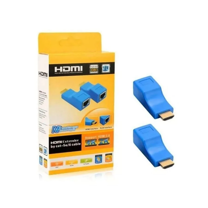 Adaptador Extensor Hdmi 30m Sobre Cat 5/5e/6 Utp Red Rj45