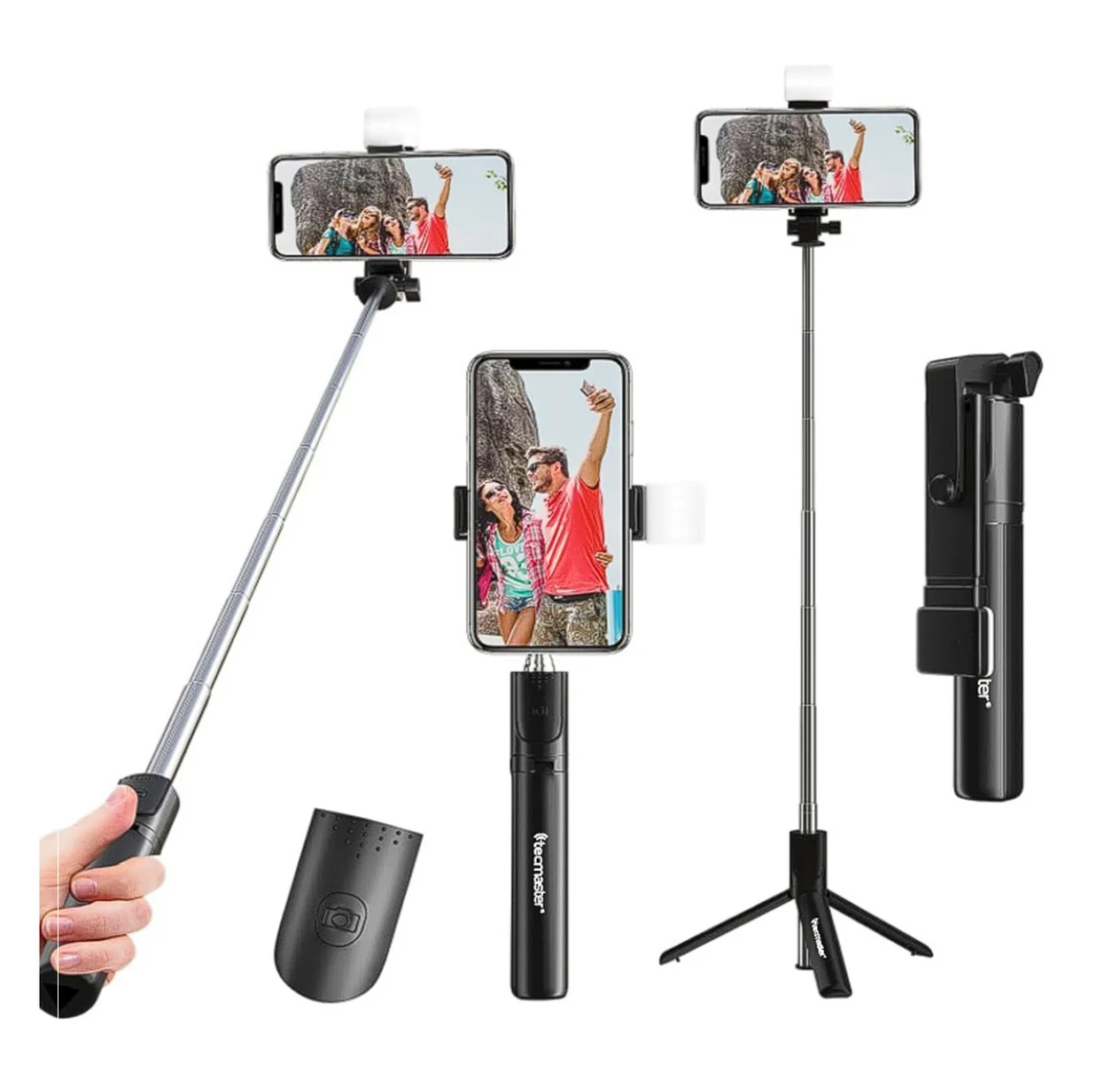 BASTÓN TRÍPODE SELFIE TELESCÓPICO TECMASTER TM-200558