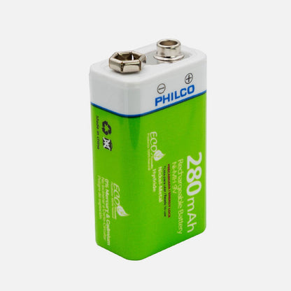 BATERIA 9V 280MAH RECARGABLE PHILCO