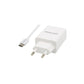 CARG. DE PARED 2.1 A DOBLE USB C/CABLE TIPO C R2109 BLANCO