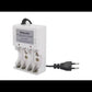 CARGADOR C/2 PILAS AA 2700 MAH + 2 AAA 1200 MAH PRE-CARGADAS