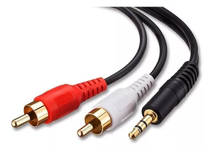 Cable de audio 3.5mm a 2 RCA