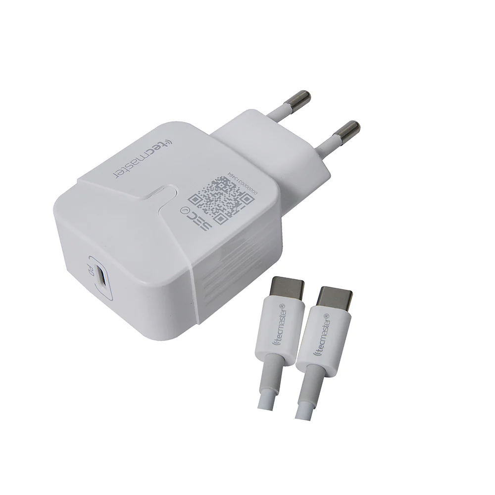CARGADOR  QUICK CHARGE PARA IPHONE TECMASTER TM-200515-WH