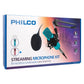 KIT STUDIO MICROPH C/SOPORTE/POP/STAND/USB SOUND CARD