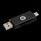 LECTOR DE MEMORIAS SD & MICRO SD + PUERTO USB C + USB HP 112