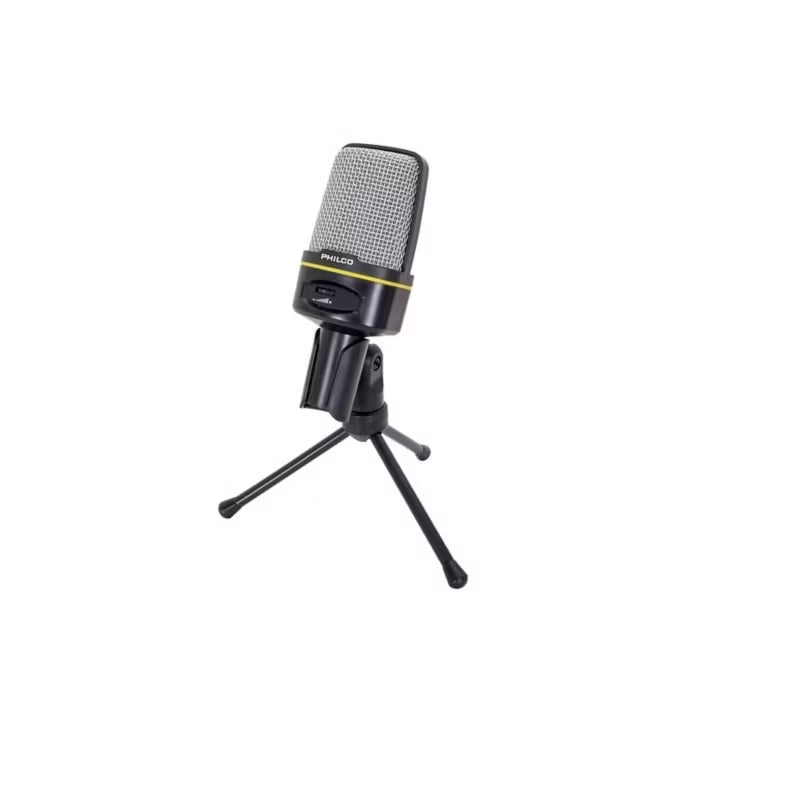 MICROFONO CONDENSADOR GAMER/STREAMER C/TRIPODE