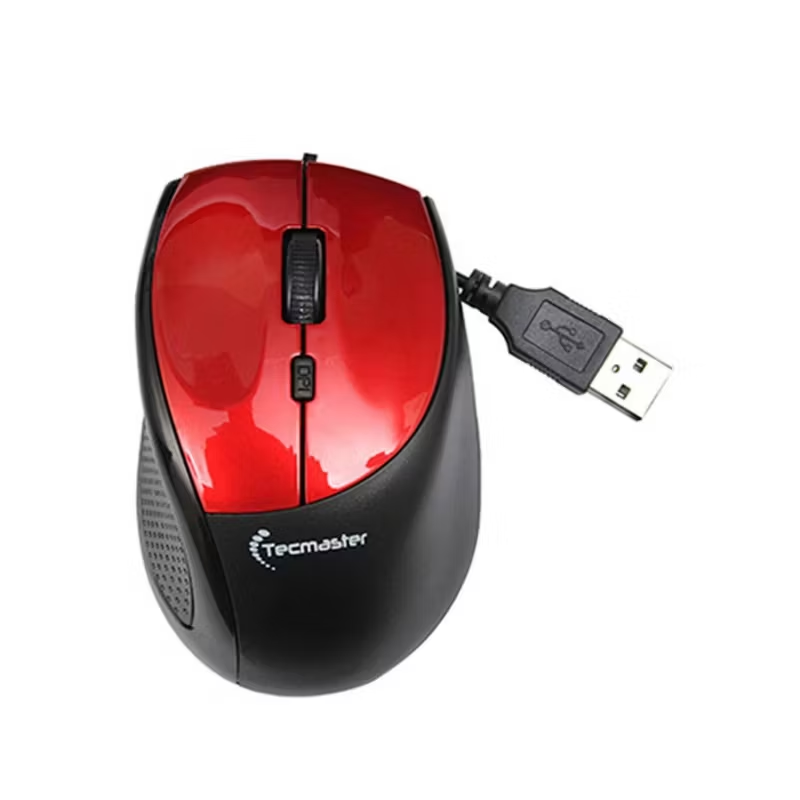 MOUSE ALÁMBRICO TECMASTER TM-MO360 RED