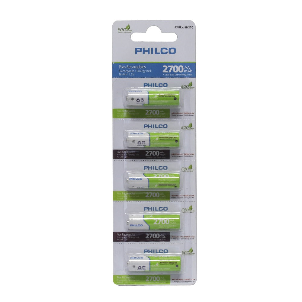 PILAS PRE-CARGADAS  BLISTER 5 PILAS AA  2700 MAH ULTRA