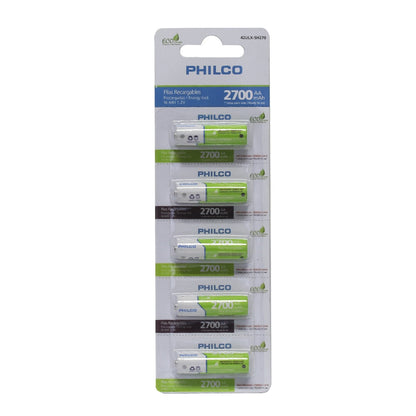 PILAS PRE-CARGADAS  BLISTER 5 PILAS AA  2700 MAH ULTRA