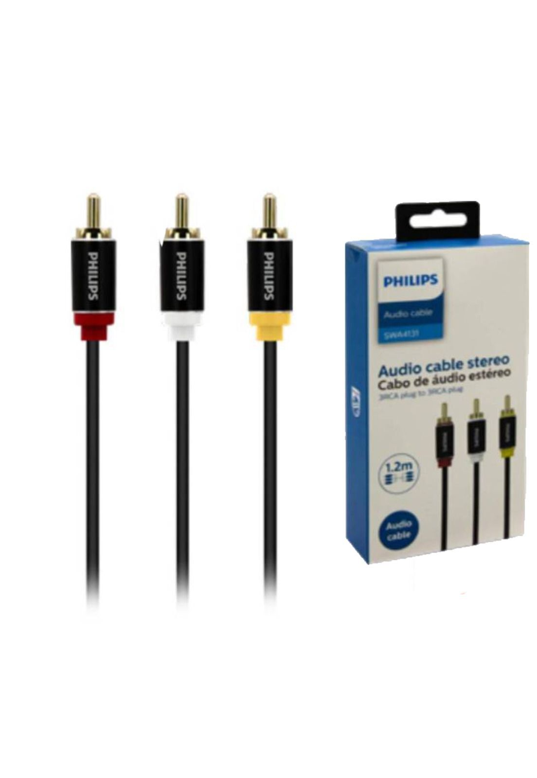 CABLE AUDIO VIDEO RCA 1,2 MTS