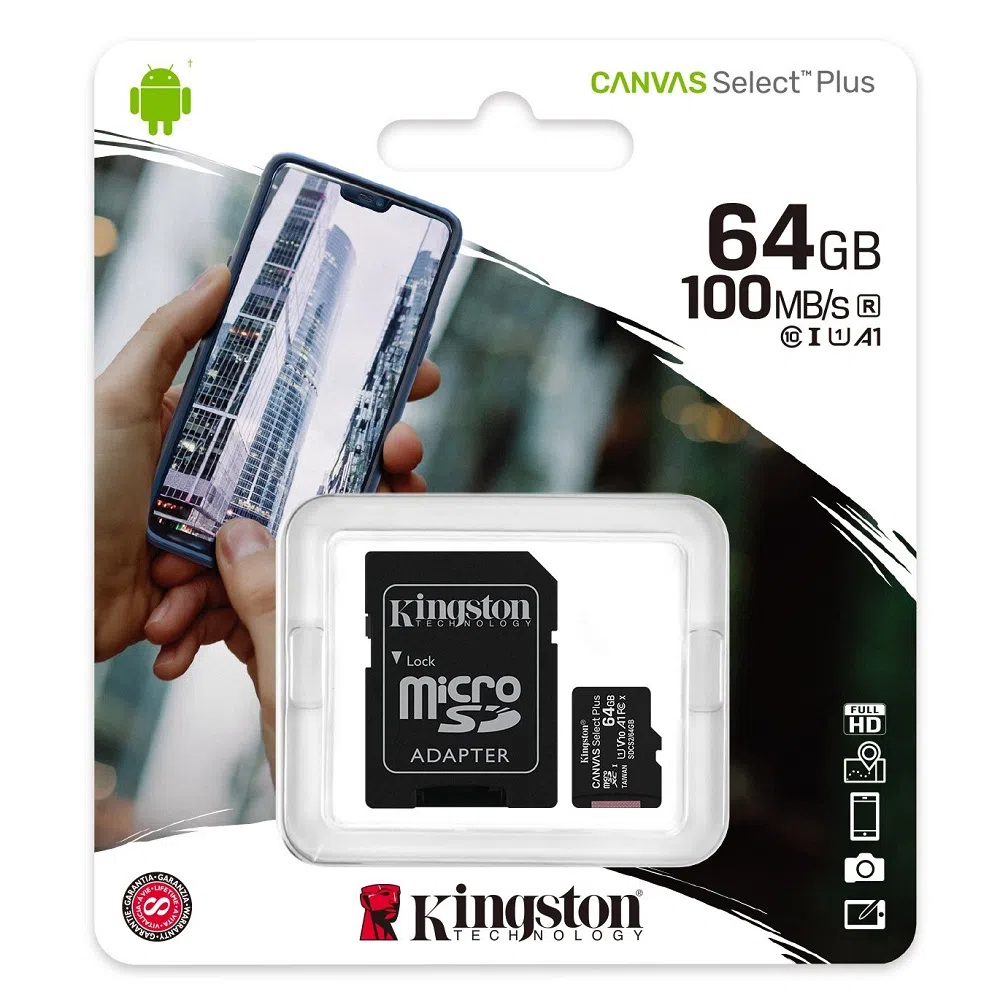 TARJETA DE MEMORIA 64 GB KINGTON 100MB
