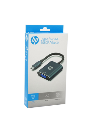 ADAPTADOR HP USB-C A VGA 1080P - NEGRO